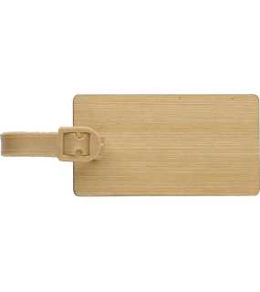Bambusová visačka na zavazadla > hnědá