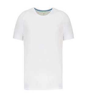 Pánské triko (MEN'S RECYCLED ROUND NECK SPORTS T-SHIRT) > bílá > L
