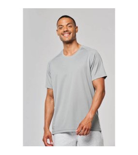 Pánské triko (MEN'S RECYCLED ROUND NECK SPORTS T-SHIRT) > žlutá (fluorescent) > M