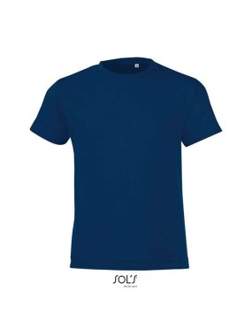 Dětské tričko (Sols REGENT FIT KIDS ROUND COLLAR T-SHIRT)>modrá (french navy)>2A