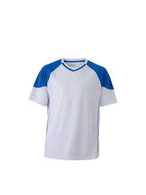 Pánské sportovní tričko (JN Team-T)>bílá / modrá (royal)>L
