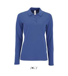Dámská polokošile (SOL'S PERFECT LSL WOMEN - LONG-SLEEVE PIQUÉ POLO SHIRT)>modrá (royal)>M