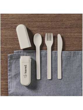 Sada příborů a pouzdro z PLA > béžová