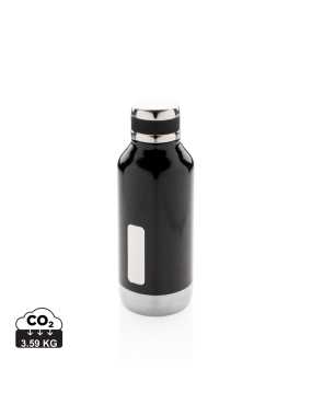 Nepropustná termoláhev s plíškem na logo > černá