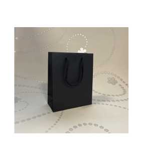 Papírová taška (LUXURY LINE) > černá > 23x9x35 cm