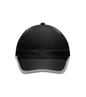 6 panelová kšiltovka (MB Micro-Edge Sports Cap)>černá / šedá (light)