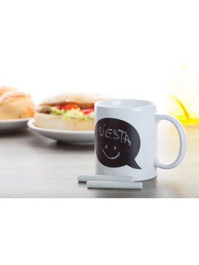 Hrnek s místem na kreslení > bílá