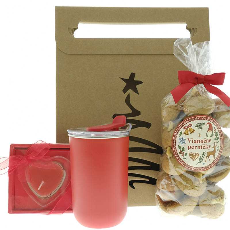 Vánoční dárková taška Dárek z lásky