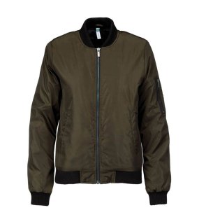 Dámská bunda (Kariban "LADIES 'BOMBER JACKET")>hnědá (deep khaki)>S
