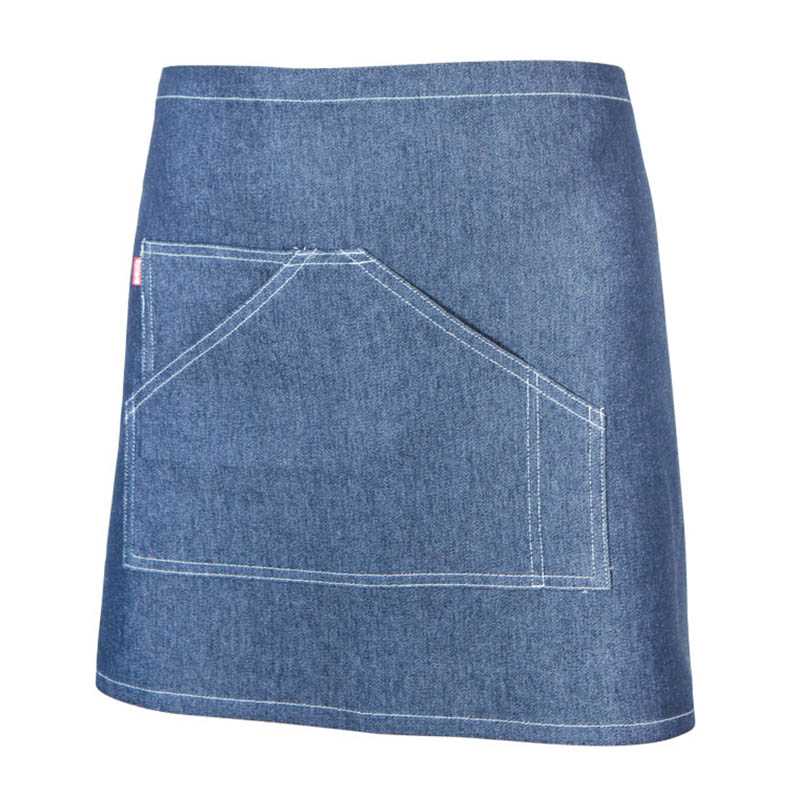 Zástěra (VELILLA SHORT DENIM APRON) > modrá (dark denim)