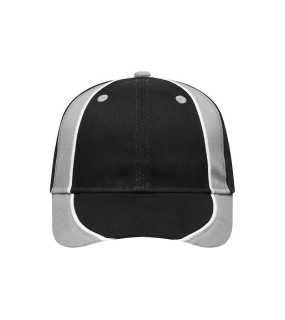 6 panelová kšiltovka (MB Club Cap)>černá / šedá (light) / bílá