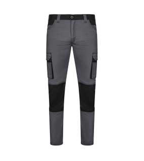Pánské kalhoty (VELILLA TWO-TONE STRETCH TROUSERS) > šedá/černá > 50