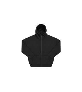 Unisex mikina (B&C Influence Zip Hood) > černá > L