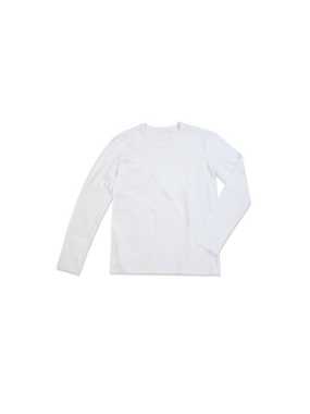 Pánské triko (STEDMAN Morgan Long Sleeve)>bílá>L