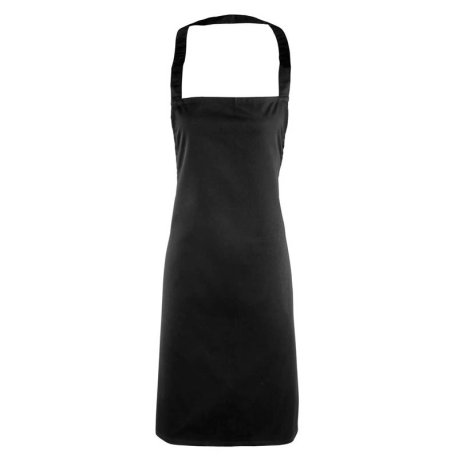Unisex zástěra(PREMIER ESSENTIAL BIB APRON)>černá