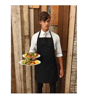 Unisex zástěra(PREMIER ESSENTIAL BIB APRON)>černá