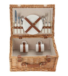 Piknik koš pro 2 osoby> hnědá