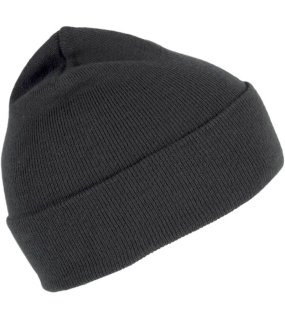 Čepice (K-UP "SILK BEANIE WITH TURN-UP")>šedá (dark)