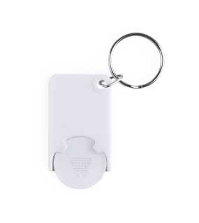 Přívěsek na klíče s žetonem> bílá