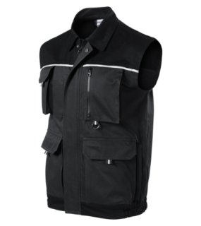 Pánská vesta (RIMECK Woody) > šedá (ebony) > 52/54