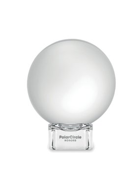 Skleněná cena ve tvaru koule > transparentní