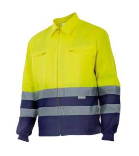 Pánská bunda (VELILLA HV TWO-TONE JACKET) > modrá (marine) / žlutá (hi-vis) > L