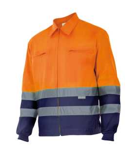 Pánská bunda (VELILLA HV TWO-TONE JACKET) > modrá (marine) / oranžová (hi-vis) > 2XL