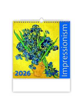 Nástěnný kalendář (Impressionism 2026) - 30 x 37 cm