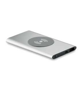 Bezdrátová power bank> stříbrná (matná)