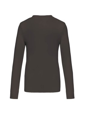 Dámské triko (Kariban Ladies Long Sleeve Round Neck T-Shirt)>šedá (dark)>S