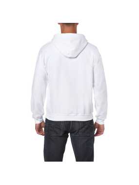 Unisex mikina (Gildan HEAVY ADULT FULL ZIP HOODED SWEATSHIRT)>bílá>3XL