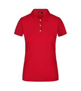 Dámská polokošile (JN Ladies' Elastic Piqué Polo)>červená>S