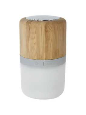 Bambusový Bluetooth® reproduktor se světlem > hnědá