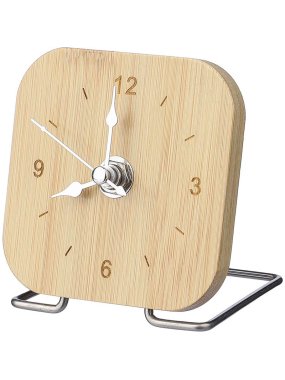 Bambusové stolní hodiny > hnědá