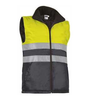 Pánská vesta (HIGHWAY) > žlutá (neon) / šedá (charcoal) > M
