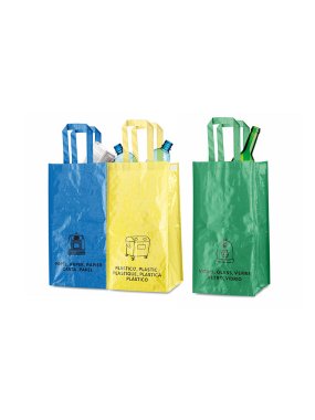Tašky na recyklaci odpadu > vícebarevná