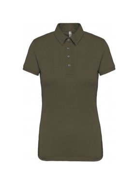 Dámská polokošile (Kariban LADIES' SHORT SLEEVE JERSEY POLO SHIRT)>hnědá (light khaki)>XL
