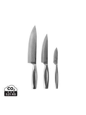 Sada 3 kuchyňských nožů BOSKA Monaco+ > šedá (steel)