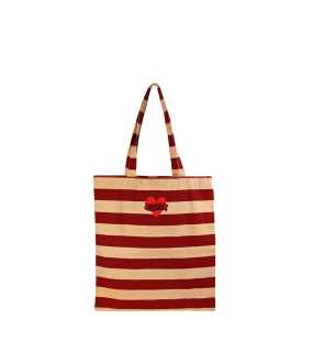 Nákupní taška (by ON) > červená / hnědá (sand)