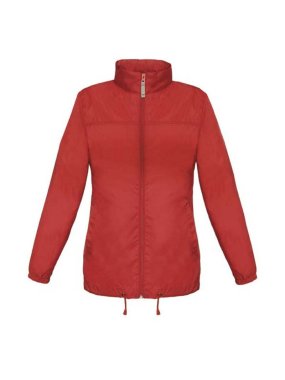 Dámská bunda (B&C SIROCCO/WOMEN)>červená>XS