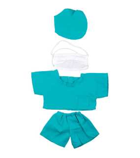 Oblečení pro plyšové hračky (MBW Doctor dress) > tyrkysová > M