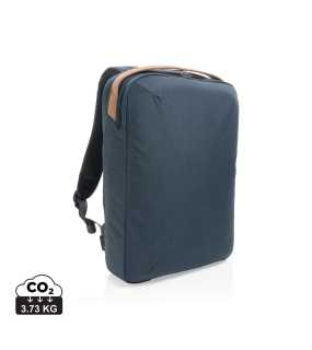 Dvoutónový batoh na 15,6" notebook Impact z 300D rPET > modrá (navy)