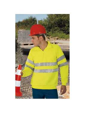 Pánská mikina (ROAD) > žlutá (neon) / modrá (orion navy) > 3XL