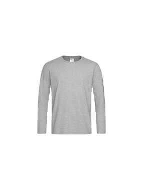 Pánské triko (Comfort-T Long Sleeve STEDMAN) > šedá (heather) > 3XL