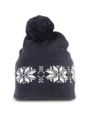 Zimní čepice (K-UP FAIR ISLE KNIT BEANIE X-MAS)> modrá (night navy)