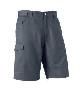 Pánské pracovní krátké kalhoty (PolyCotton Twill Shorts RUSSELL)>šedá (Convoy)>32L