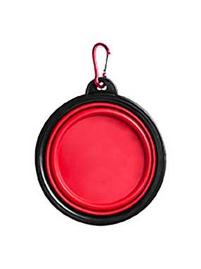 Skládací miska pro psa > červená