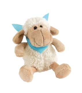 Plyšová hračka> béžová / bílá