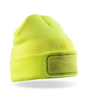 Zimní čepice (RESULT W / E Double Knit Thinsulate ™ Printers Beanie)>žlutá