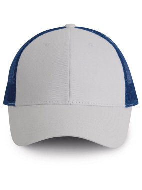 6 panelová kšiltovka (K-UP TRUCKER CAP - 6 PANELS) > bílá / modrá (royal)